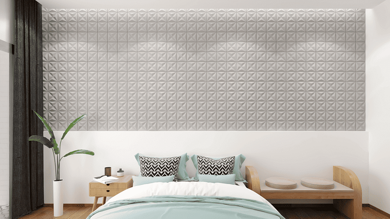 Apex concrete wall panel with sharp angular profile for bold contemporary walls