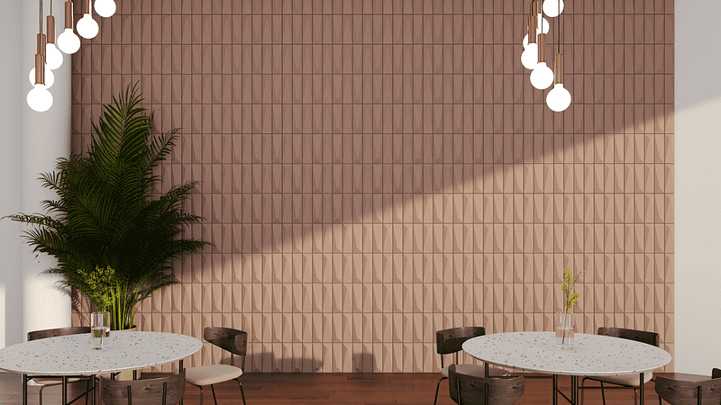 Fillet concrete wall panel with smooth rounded grooves for subtle textured surfaces